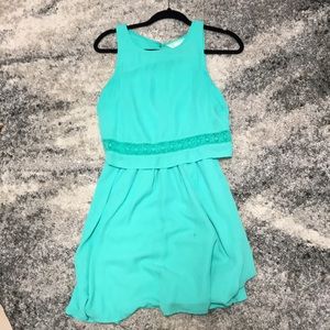Layered Seafoam Green Dress